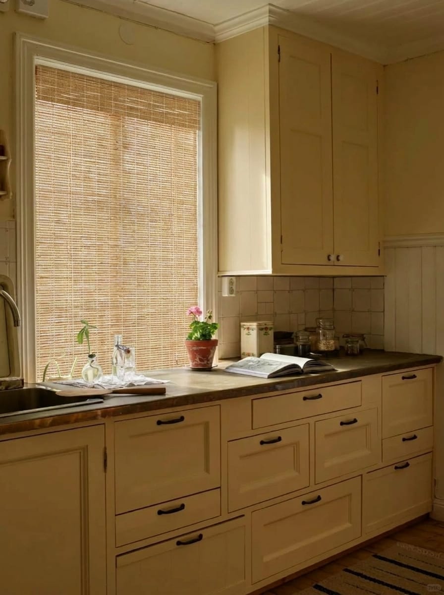 Customer photo review of Leaf Handwoven Natural Jute Bamboo Shade