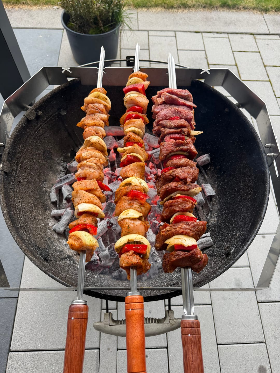 Customer photo review of Churrasco Grillspieß aus Edelstahl