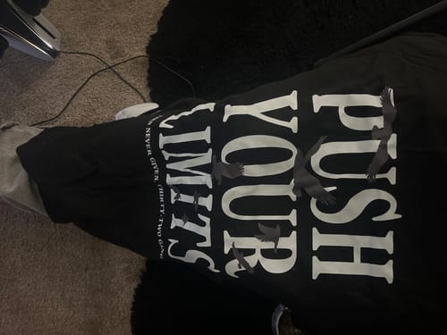 Customer photo review of PUSH LIMITS PREMIUM TEE