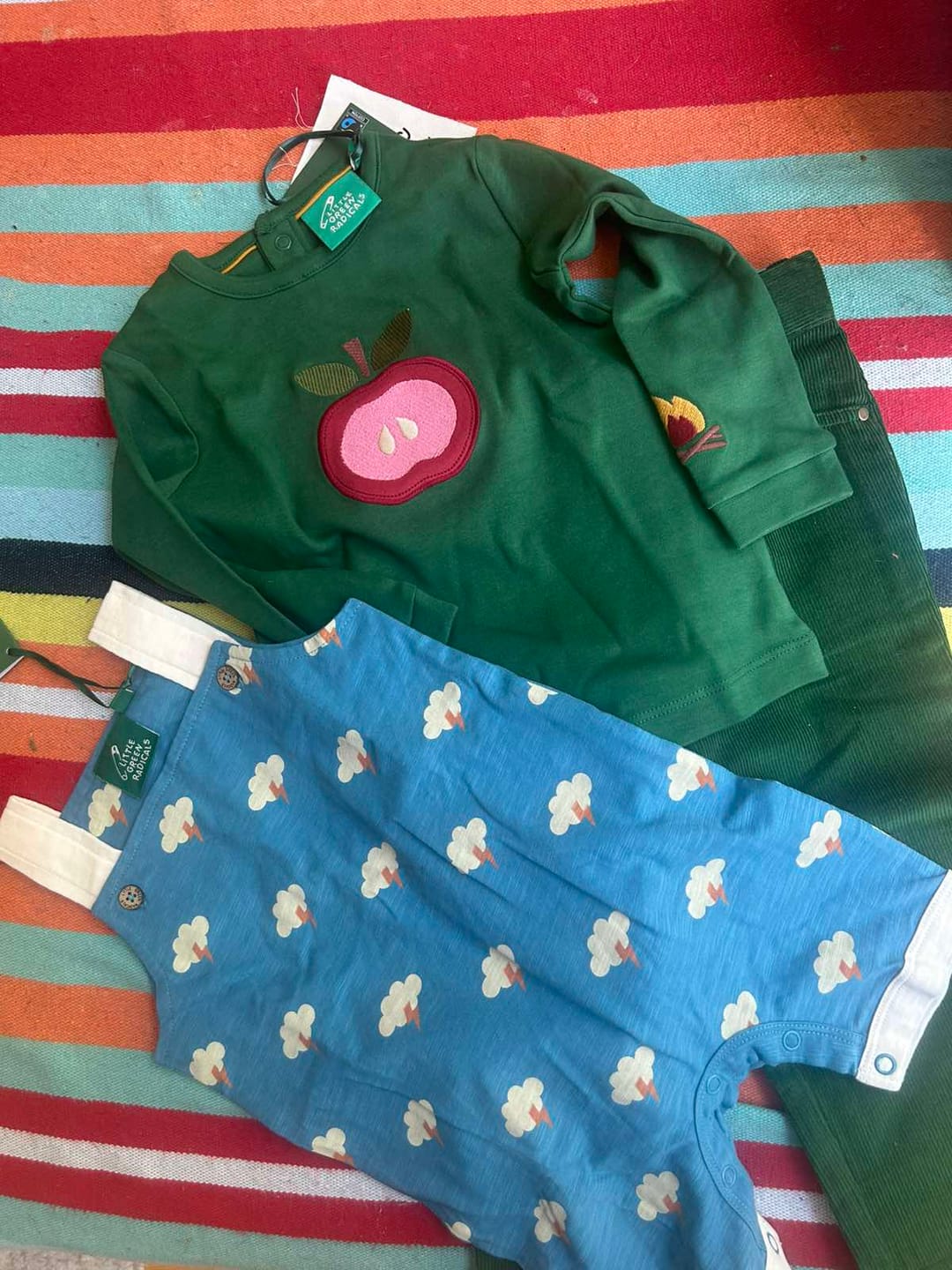Customer photo review of All Weather Storytime Dungaree Shorts