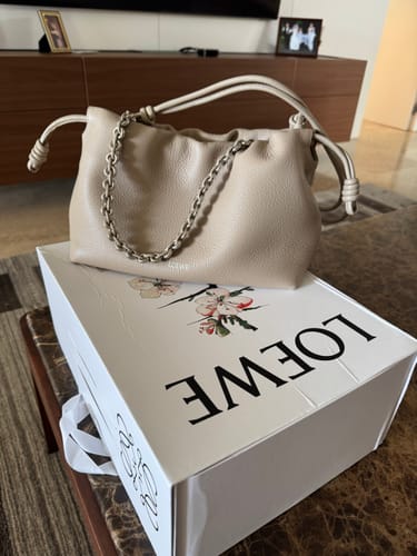Customer photo review of Loewe Flamenco Clutch Bag Beige Calfskin 280513