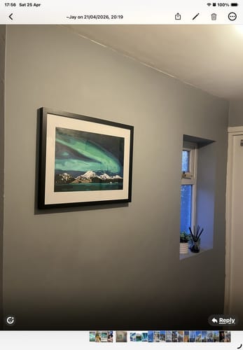 Customer photo review of Norway – Northern Lights | Paint by Numbers
