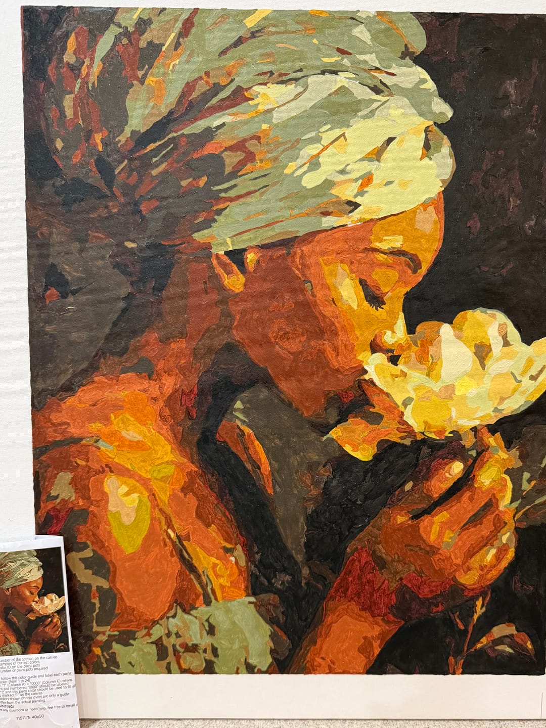 Customer photo review of Silent Bloom | Paint by Number