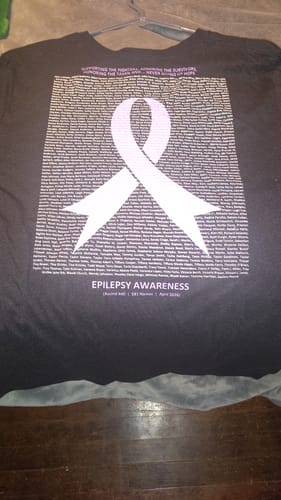 Customer photo review of Epilepsy - Round 40 (Unisex Staple T-Shirt | Bella + Canvas)