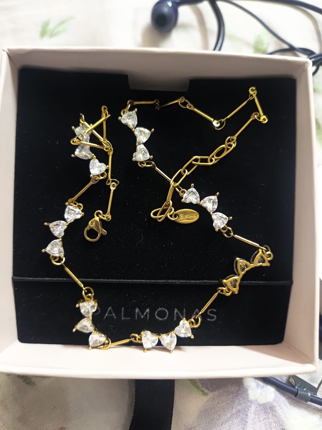 Customer photo review of Floral Vine Necklace