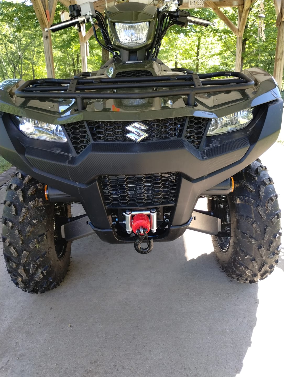 Customer photo review of A-arm & CV Boot Guard Kit — Suzuki KingQuad 450/500/700/750 (2005—24)