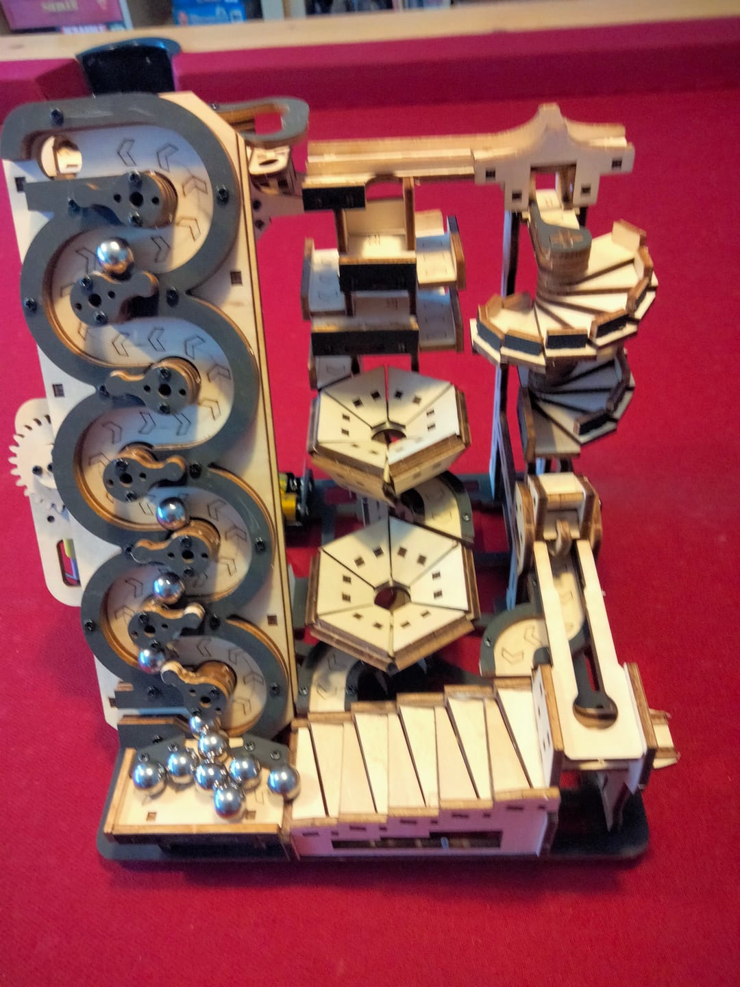 Customer photo review of Electric Mechanical Marble Run 3D Wooden Puzzle