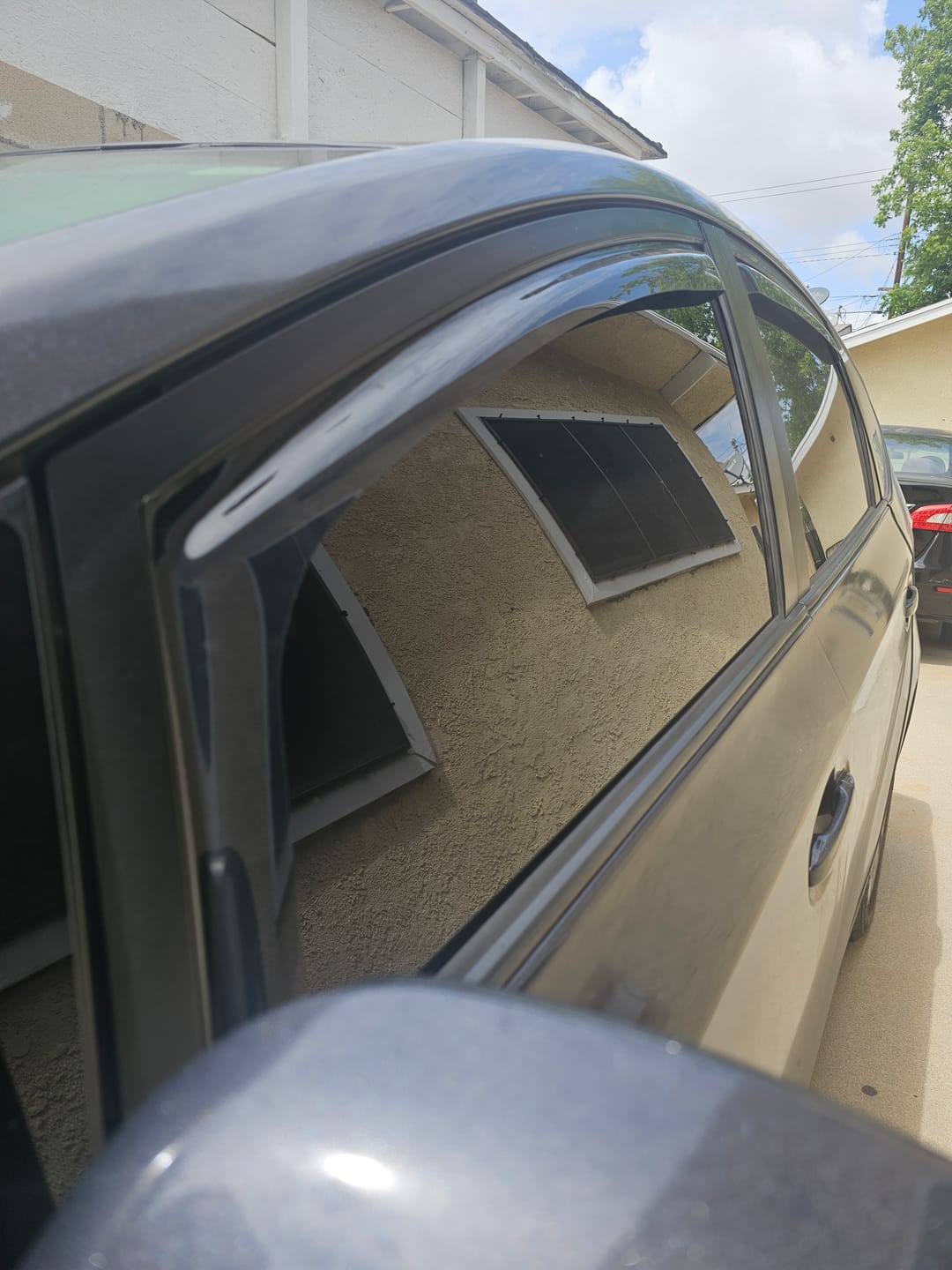 Customer photo review of 2011-18 Toyota Prius V Window Visors Wind Deflectors Rain Guards Vents