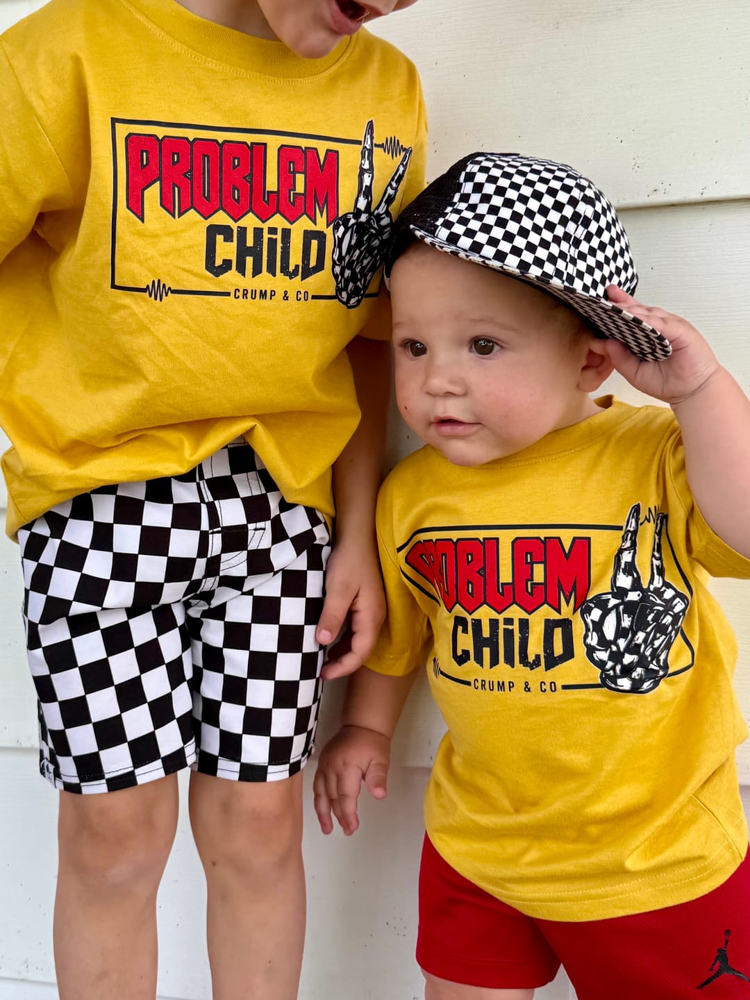 Customer photo review of Problem Child | Mustard Graphic T-Shirt