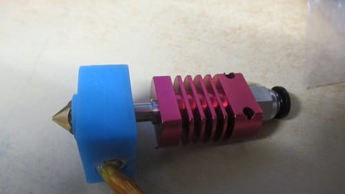 Customer photo review of Tronxy 1.75mm Orange Extruder Hotend With 0.4mm Nozzle Part