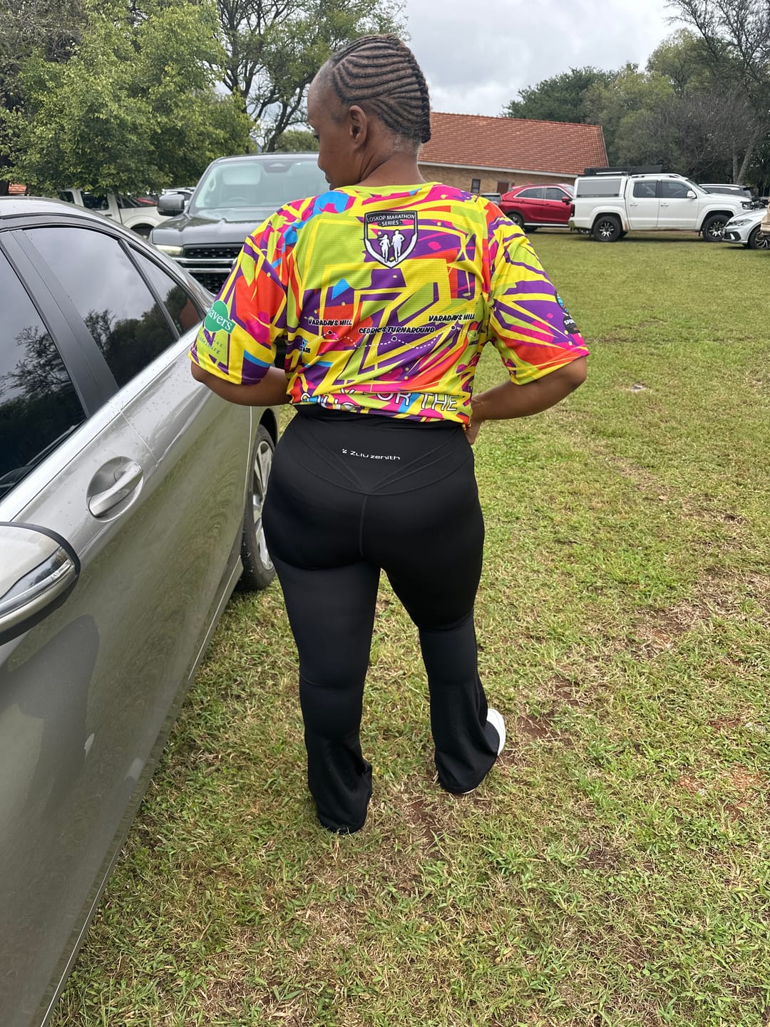 Customer photo review of High-Waist Kick Flare Leggings