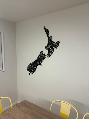 Customer photo review of New Zealand Kiwiana Map