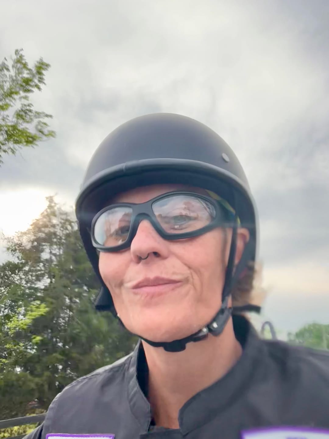 Customer photo review of Lightweight Reversible DOT Curve Helmet / Matte Black