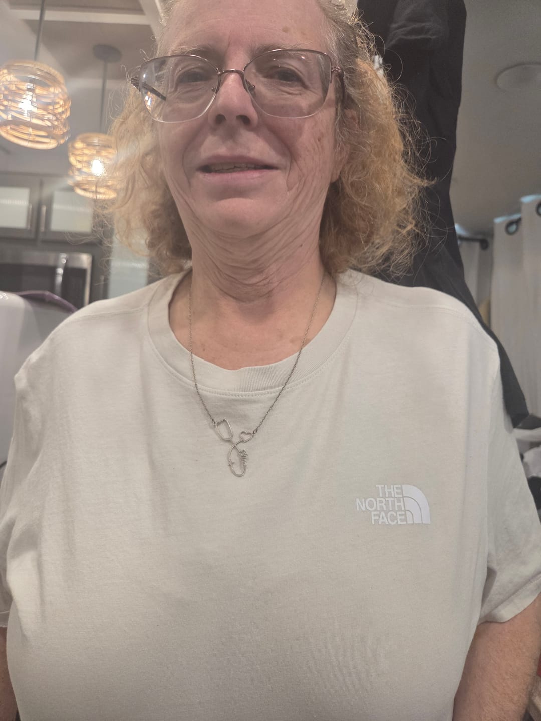 Customer photo review of Stethoscope Name Necklace EKG