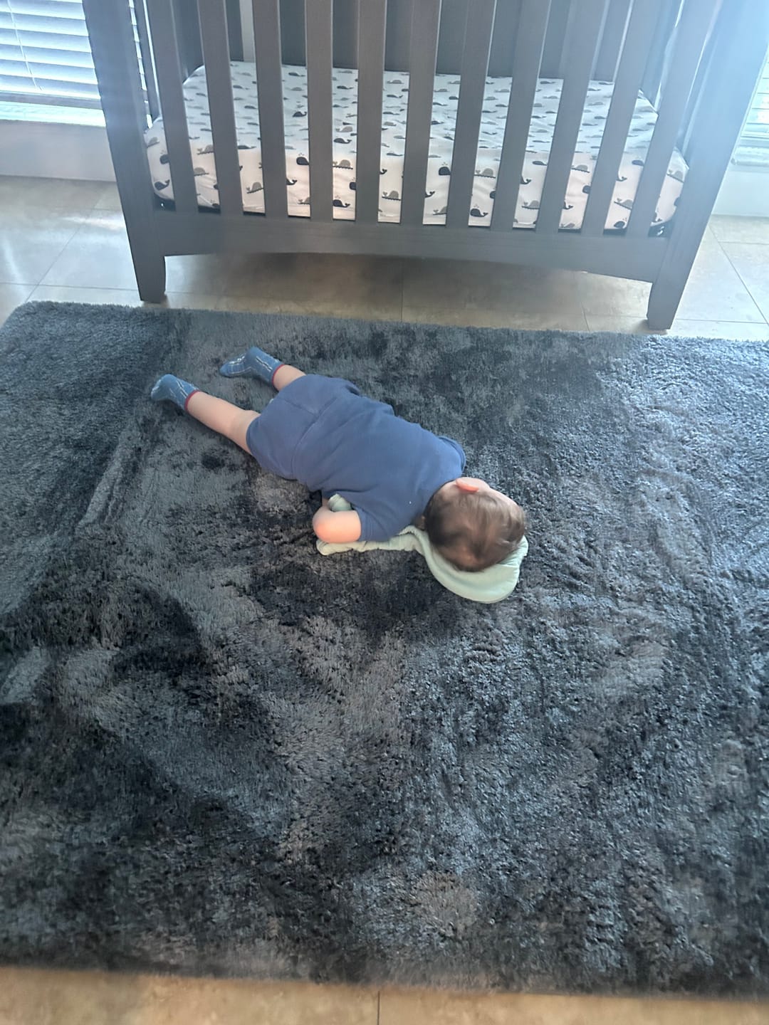 Customer photo review of Deluxe Shaggy Relax Mat - 1.4" Thick Foam Base