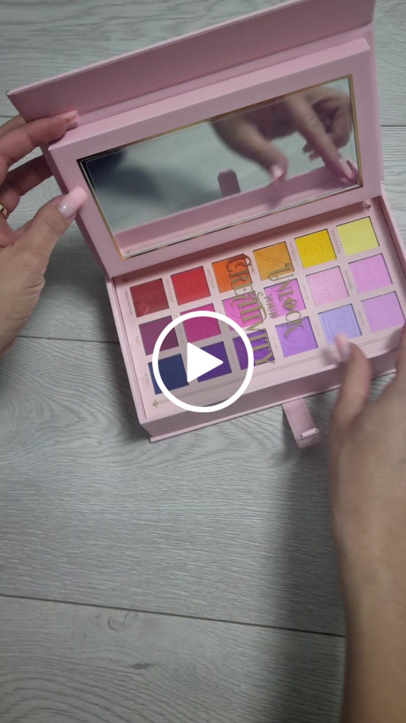 Customer video review of P. Louise Unlock Your Creativity Rainbow Eyeshadow Palette