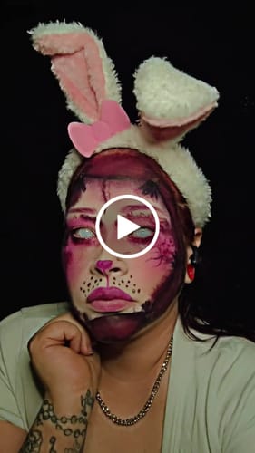 Customer video review of Meetone Cosplay SFX SC004 | "Blind Mesh 4" Contact Lenses