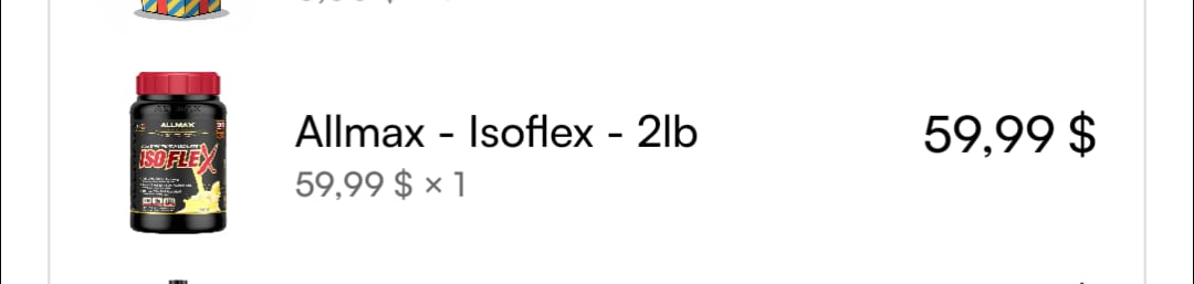 Customer photo review of Allmax - Isoflex - 2lb