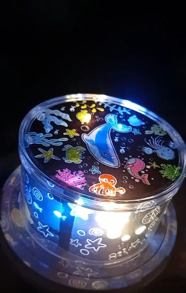 Customer photo review of Kinder Nachtlicht Projektor 2in1 | Sternenhimmel Einschlafhilfe