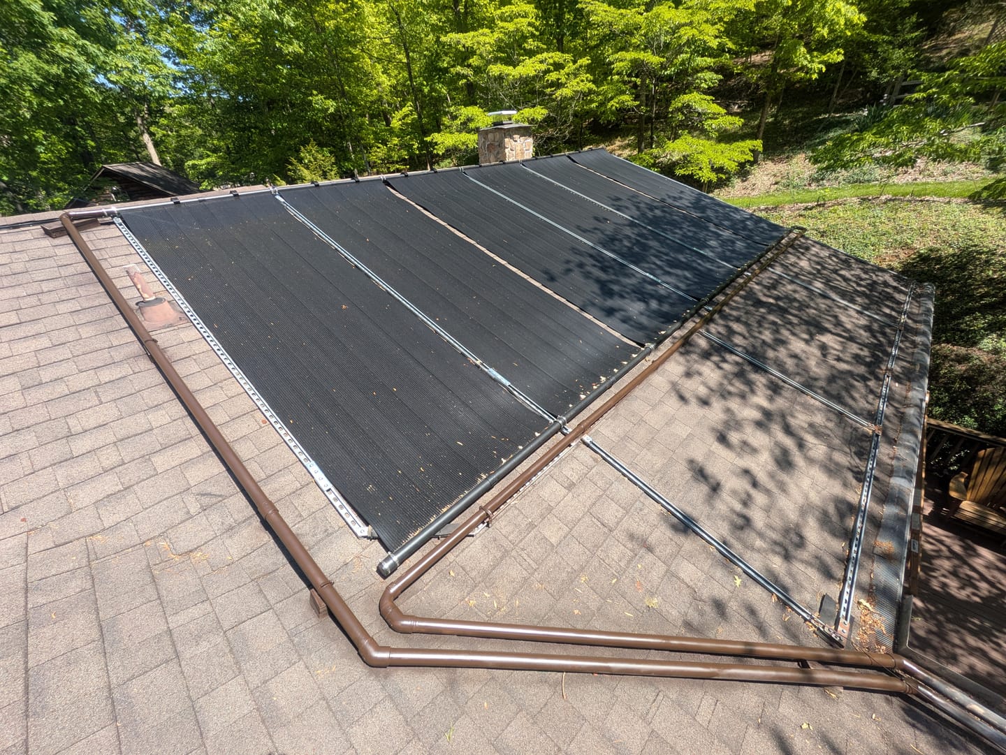Customer photo review of SwimEasy High-Performance DIY Solar Pool Heater Kit - 15-20 Year Life Expectancy - Ultimate Combination of Performance & Durability