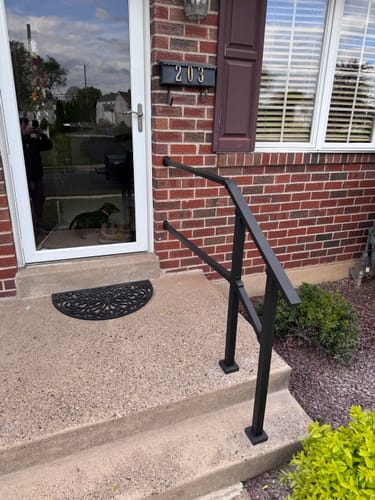 Customer photo review of Stair Handrail Wall Extension