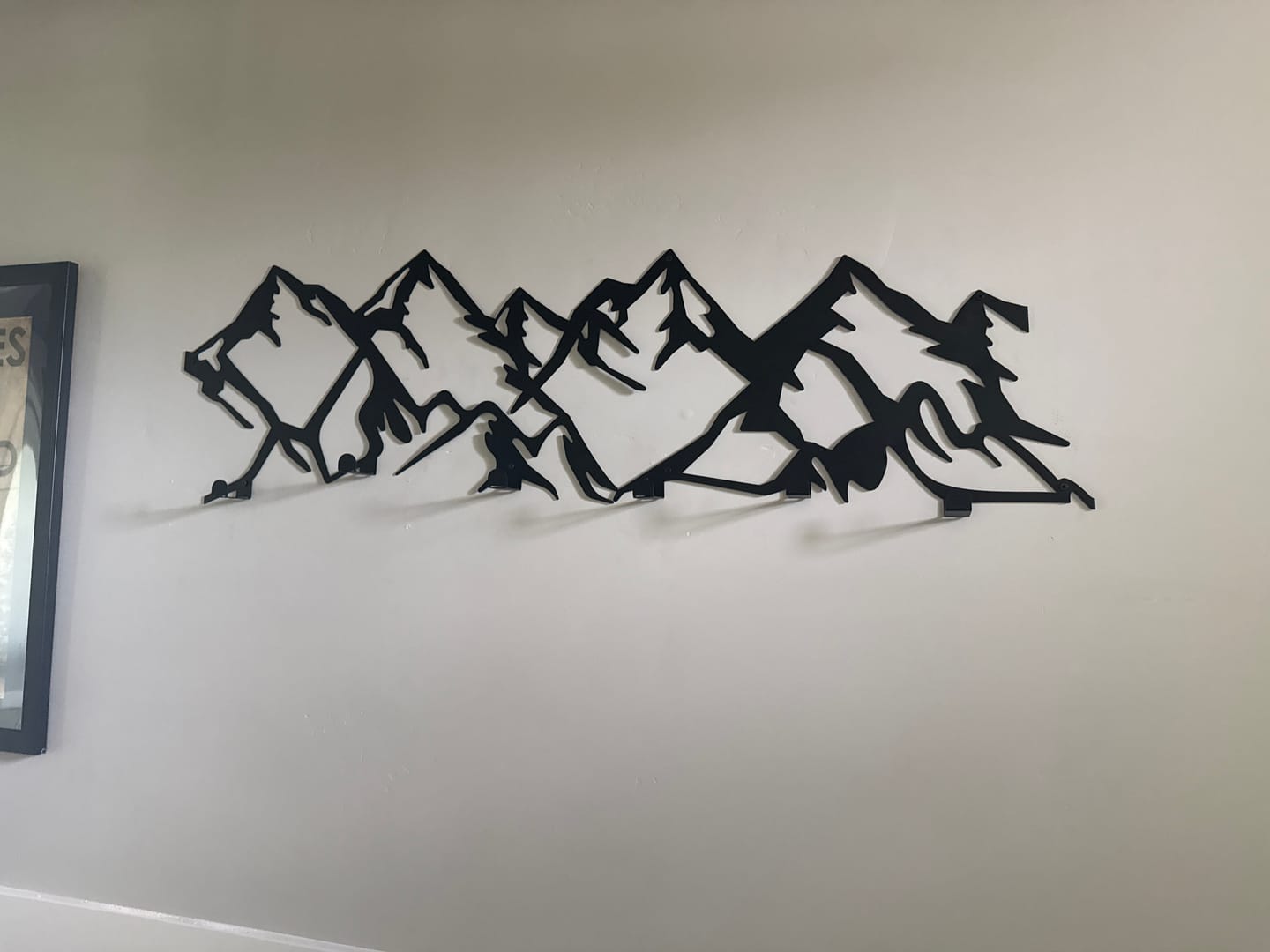 Customer photo review of Mountain Range Metal Wall Hook