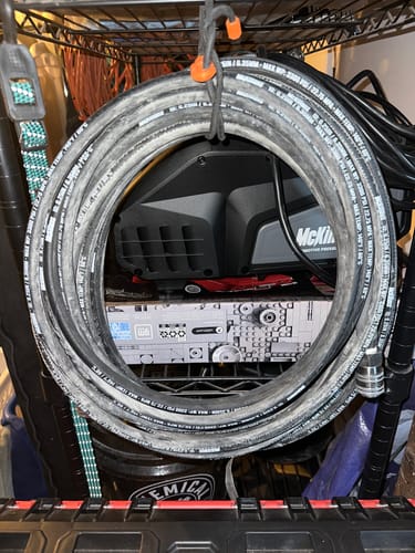 Customer photo review of Black Hose w/ Auto QCs 1/4" x 50FT
