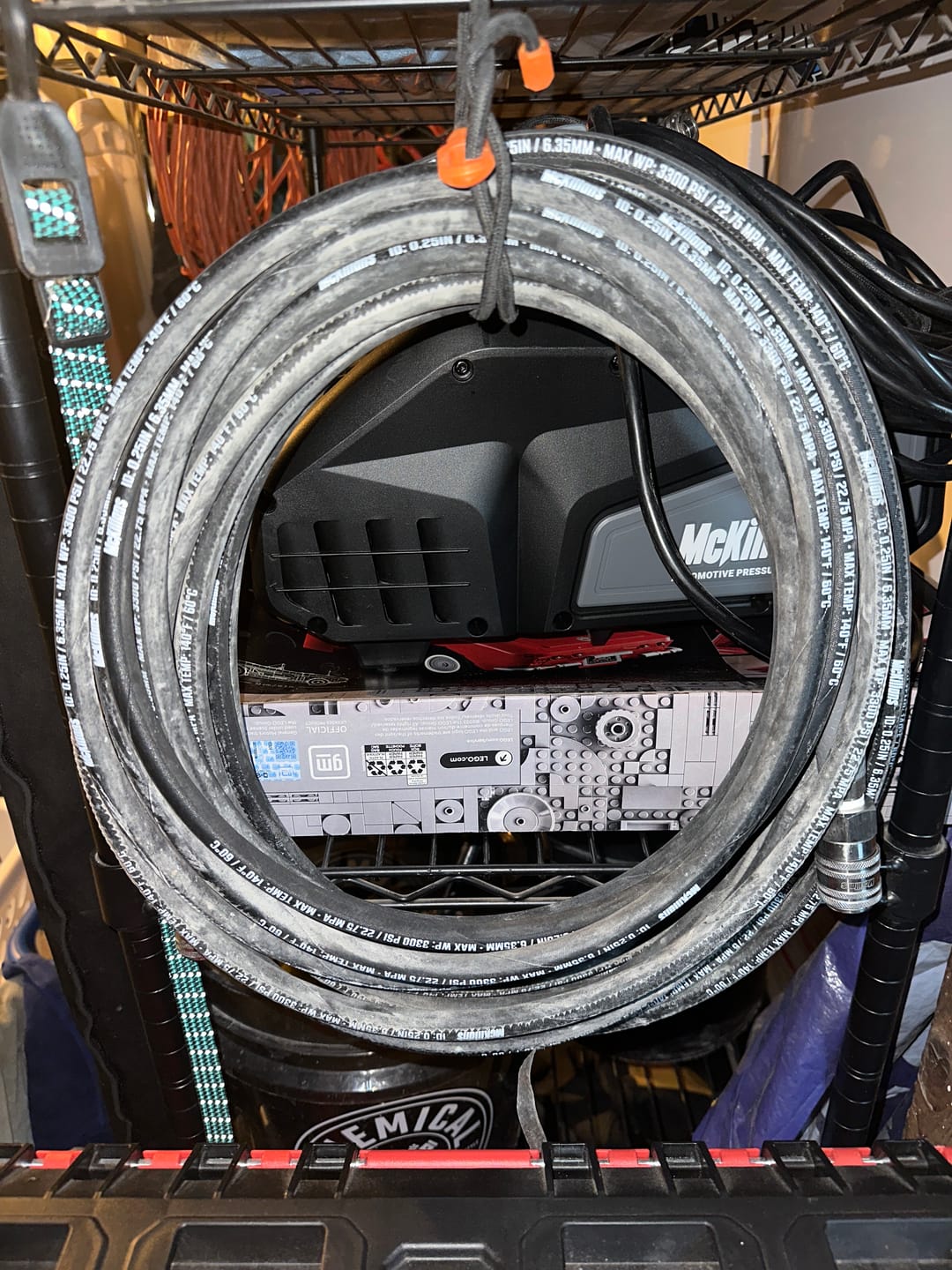 Customer photo review of Black Hose w/ Auto QCs 1/4" x 50FT
