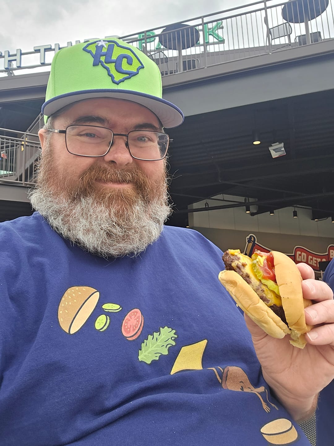 Customer photo review of Burger Bomb — Premium Tee