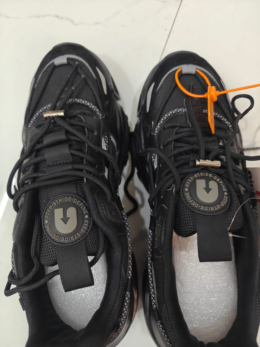 Customer photo review of Rocket Boost Black High Heel Funky Designer Low Top Sneakers