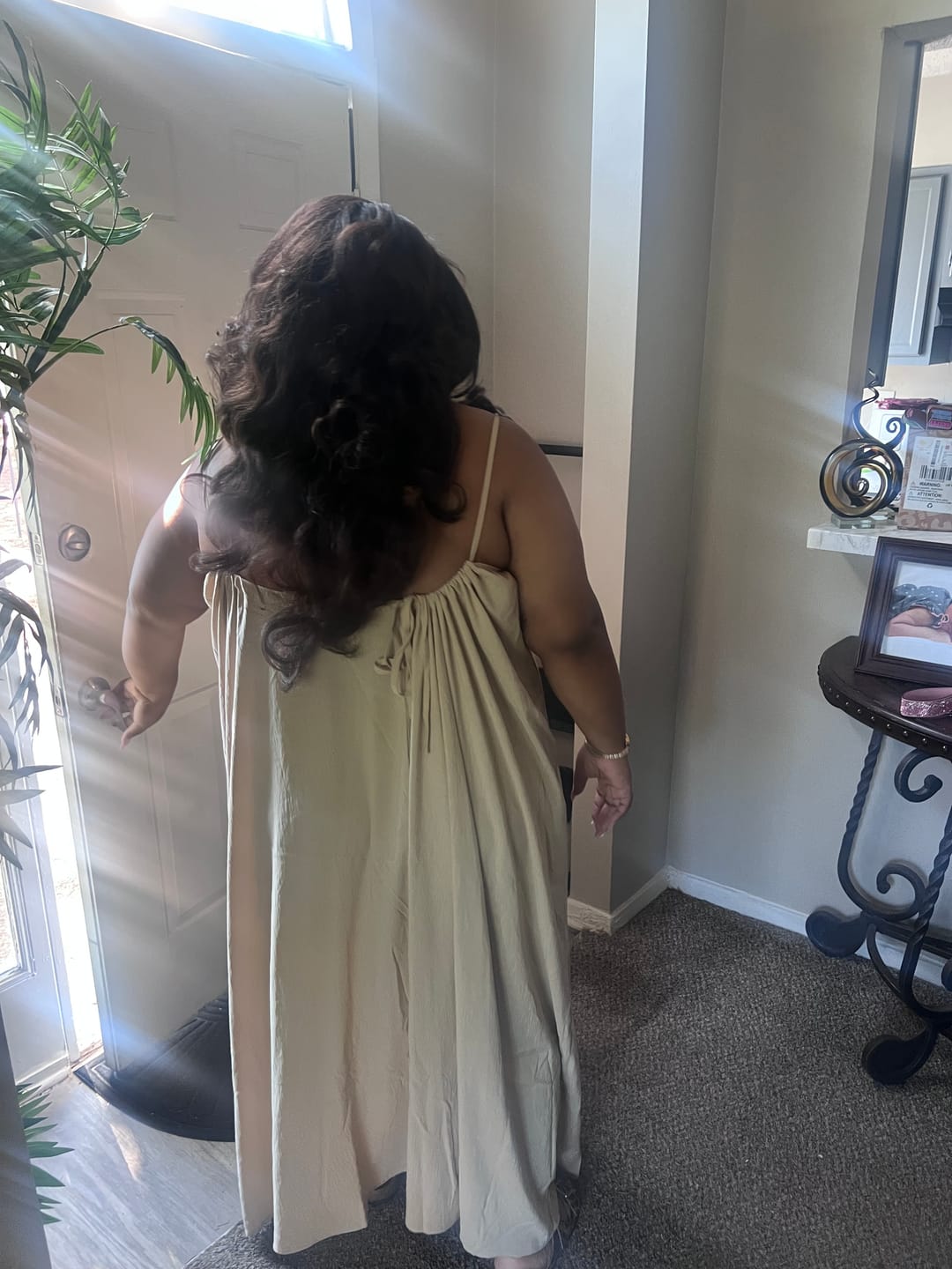 Customer photo review of Sensationnel Instant Weave Drawstring Half Wig Updo - IWD 3