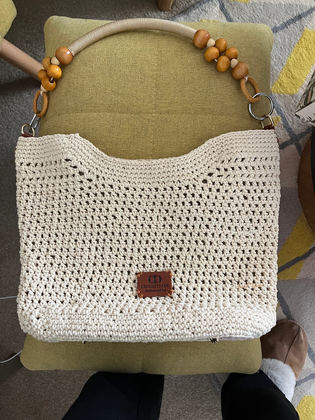 Customer photo review of CrochetPark™ Sunny Beach Tote crochet kit