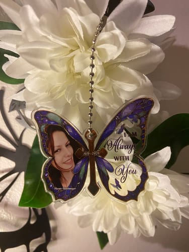 Customer photo review of I Am Always With You - Personalized Custom Car Plastic Hanging Ornament CO25