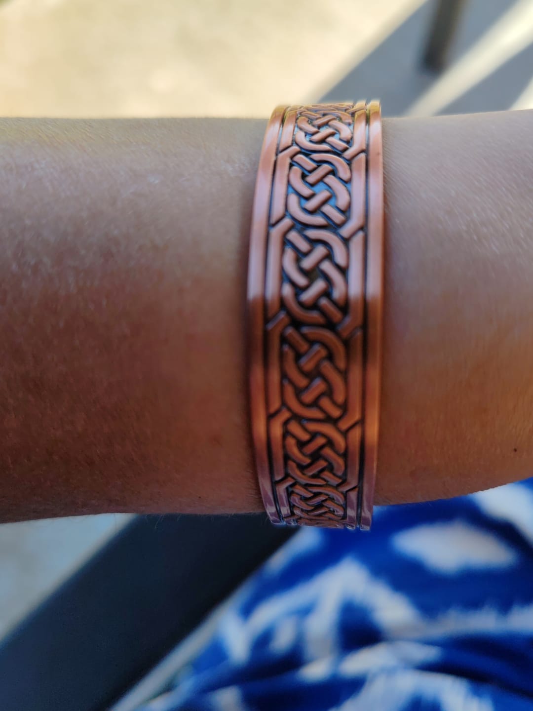 Customer photo review of Bracelet, anneau en cuivre de magnétothérapie avec aimants