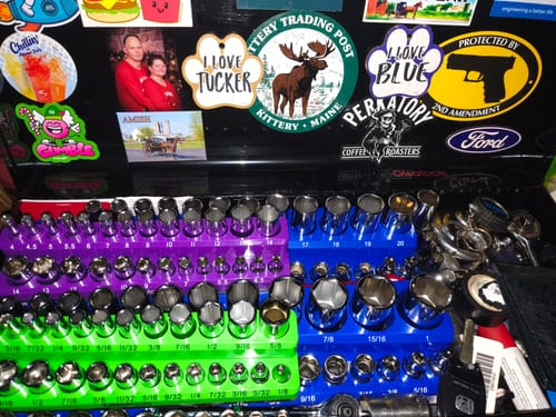 Customer photo review of 2-Row Magnetic Socket Holders