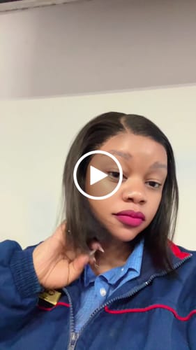Customer video review of 8" Vietnamese SDD Bone Straight Full Frontal Custom Made Wig