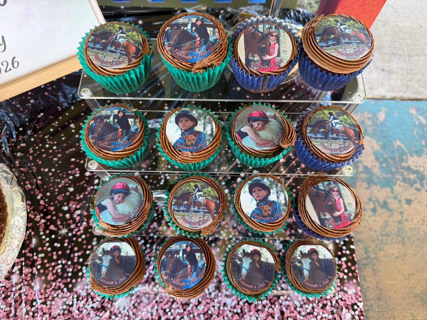 Customer photo review of 15 x 5 cm Pre-cut Standard Cupcake Custom Edible Icing Images