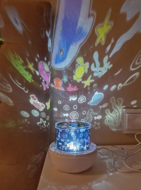 Customer photo review of Kinder Nachtlicht Projektor 2in1 | Sternenhimmel Einschlafhilfe