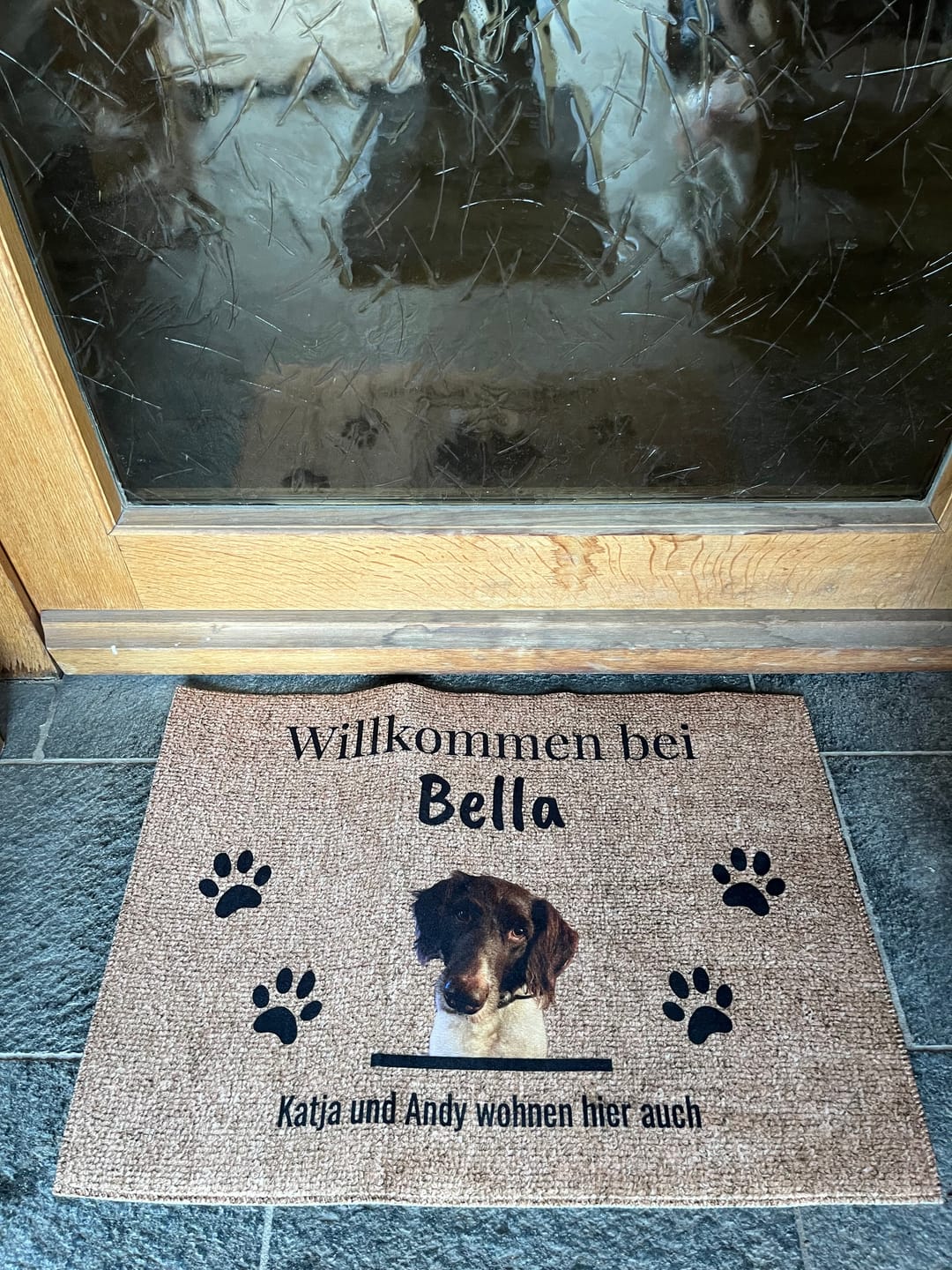 Customer photo review of Personalisierte Fußmatte - Willkommen bei