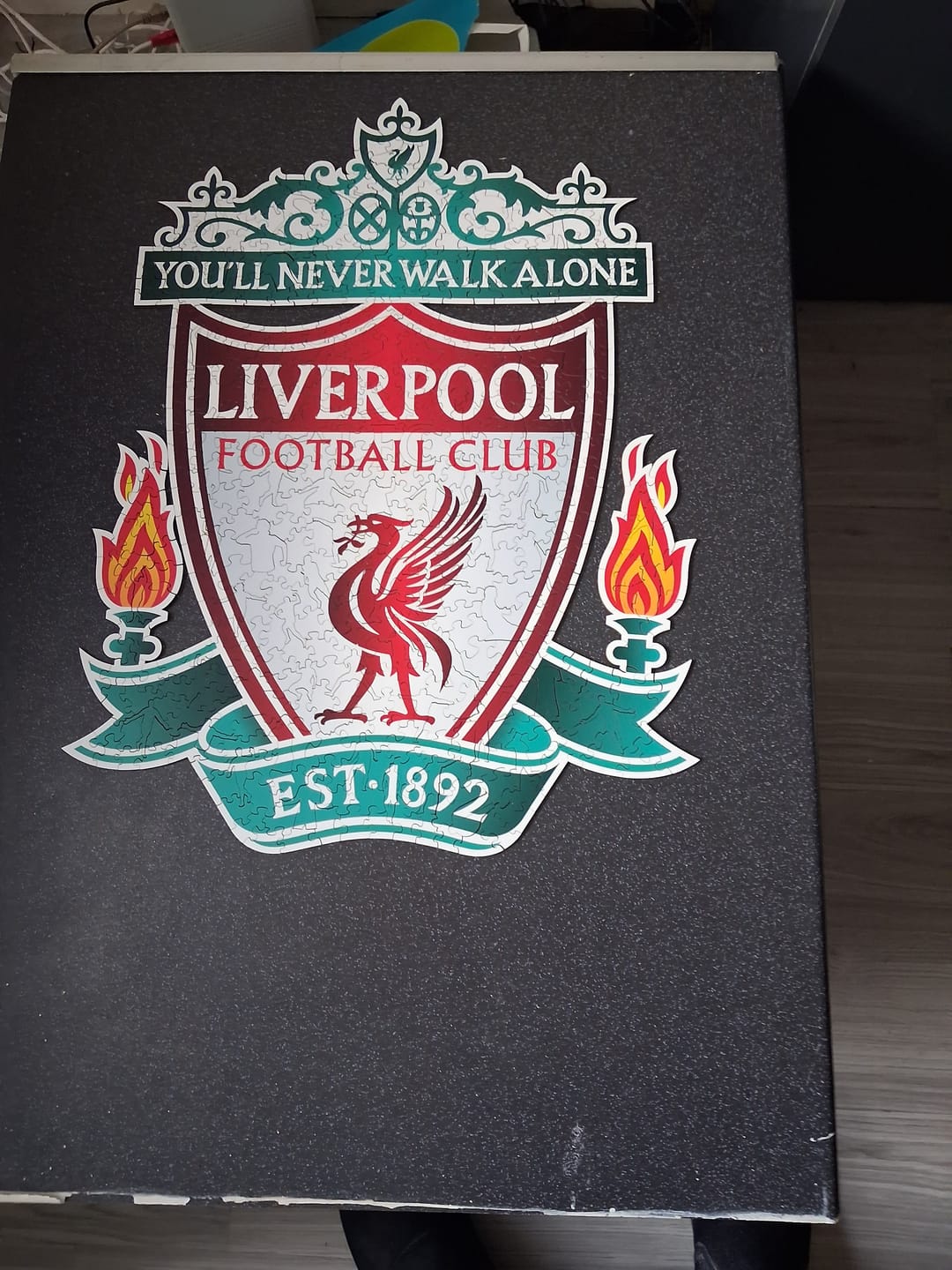 Customer photo review of Liverpool FC® Crest - Wooden Puzzle