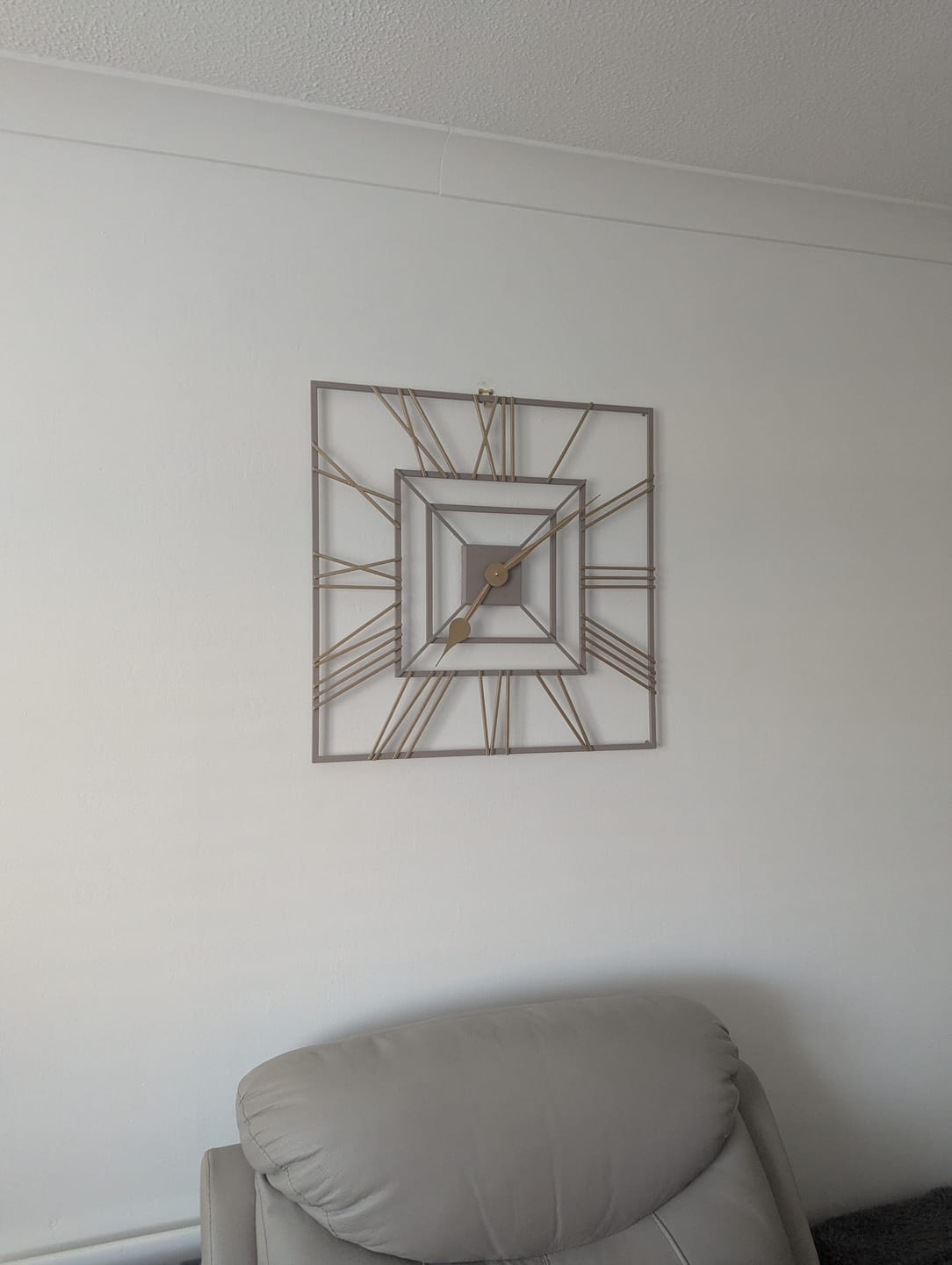 Customer photo review of Thomas Kent London. Summer House Outdoor/Indoor Wall Clock Square Taupe PRE ORDER MID APRIL