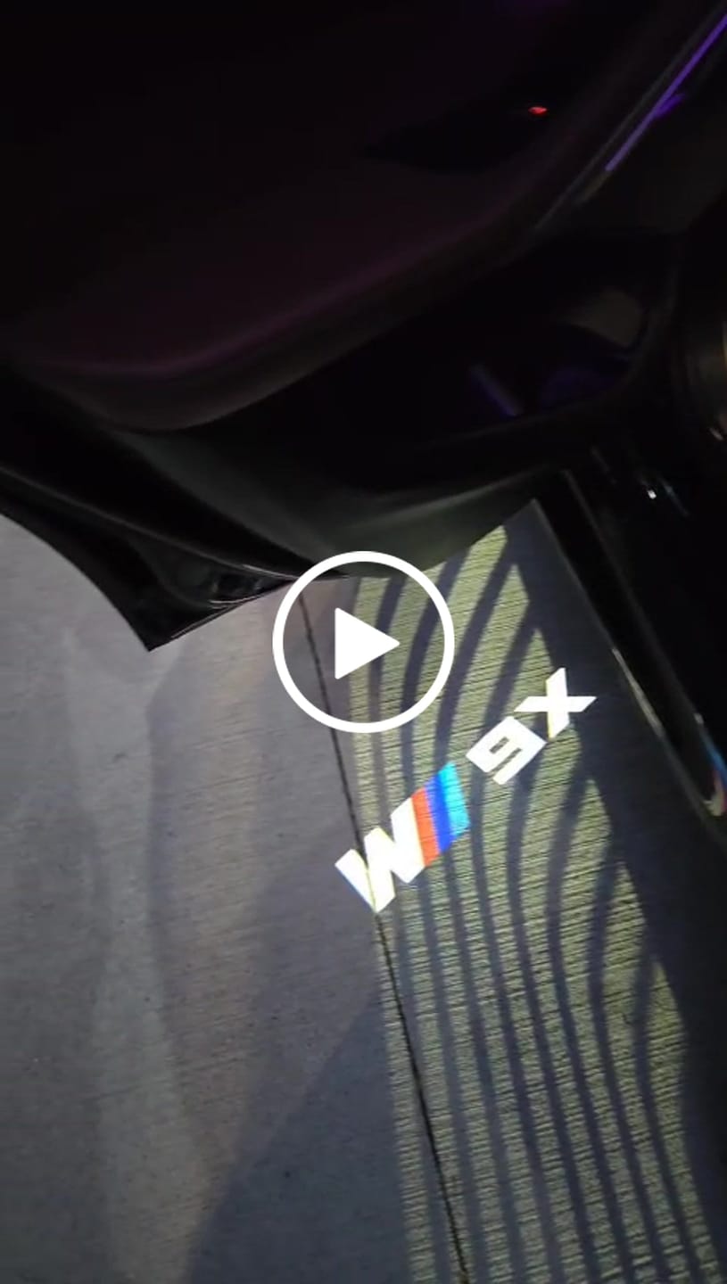 Customer video review of BMW X SERIES DOOR LIGHTS