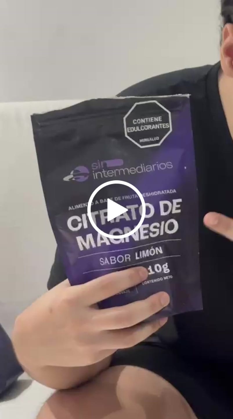 Customer video review of Citrato de Magnesio - Sabor Limón