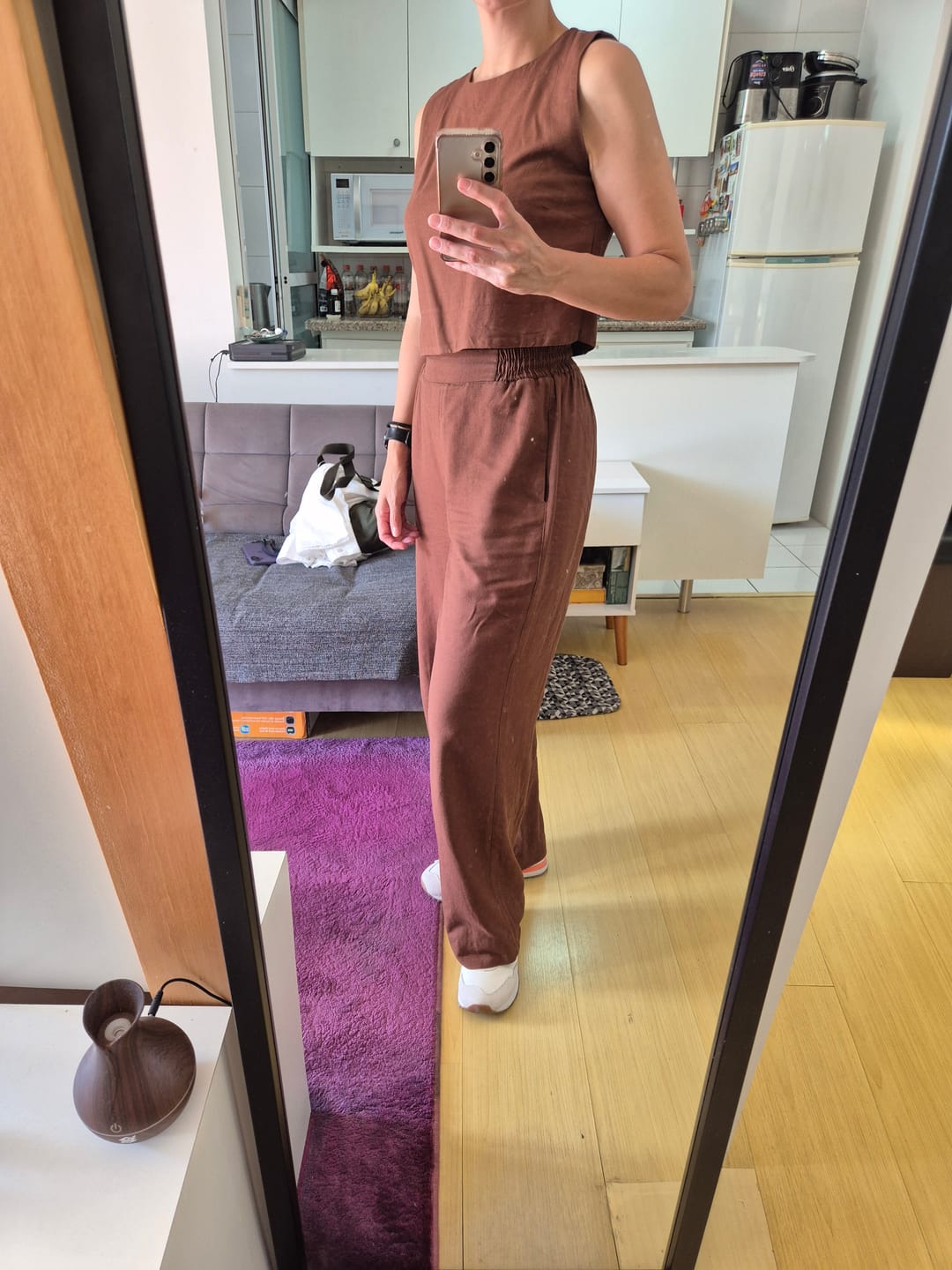 Customer photo review of Regata Angico Marrom Escuro