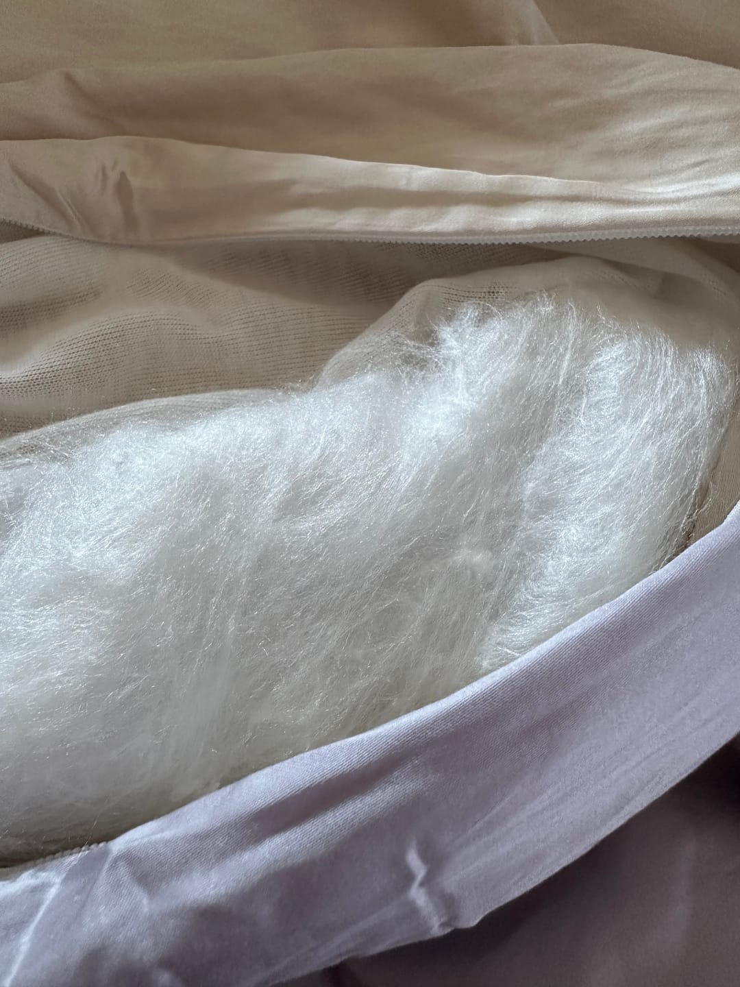 Customer photo review of Washable Mulberry Silk Quilt (Lightweight)