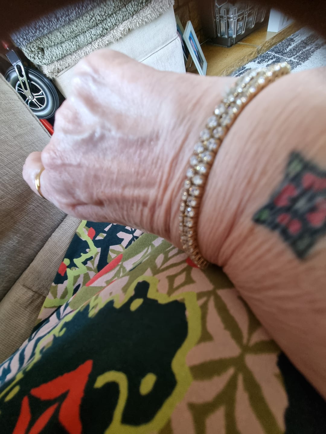 Customer photo review of Luxe Tennis Bracelet