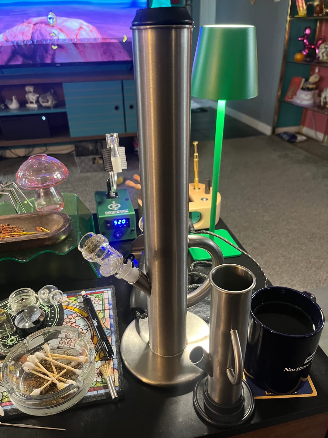 Customer photo review of Big Ripper Titanium Water Pipe
