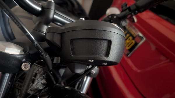 Customer photo review of Triumph Bobber Custom Gauge Cover- Brogue Moto