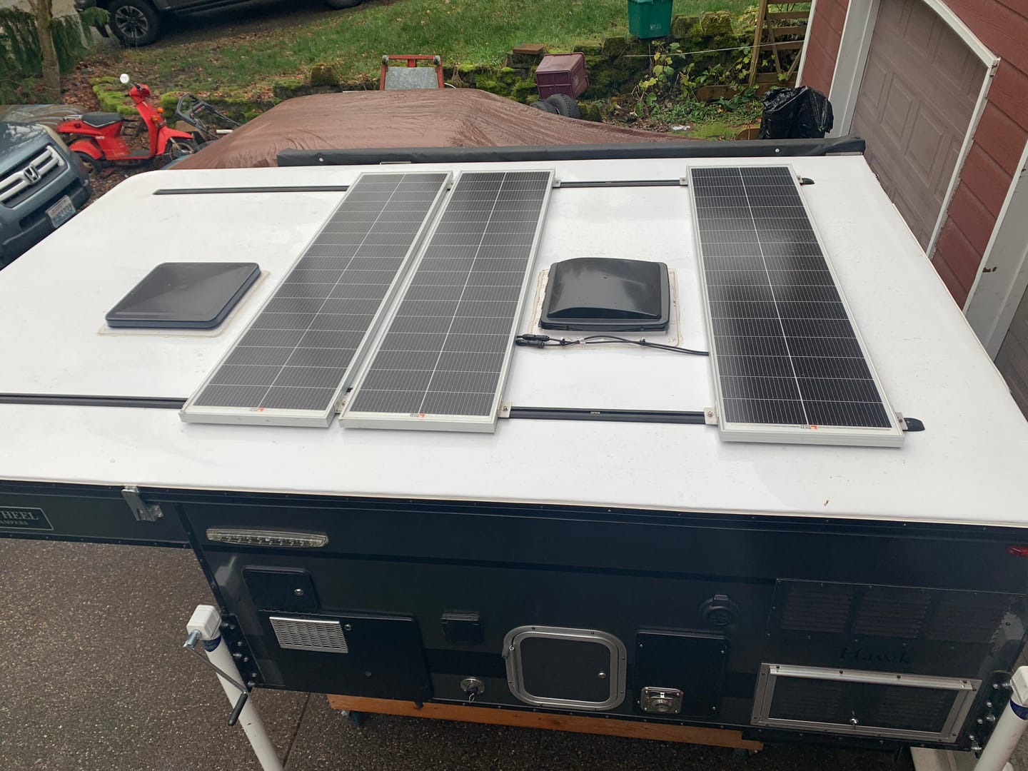 Customer photo review of MEGA 130 SLIM | 130 Watt Slim Solar Panel | Compact 12V Narrow Panel for Vans, Campers, Boats  | UL Certified