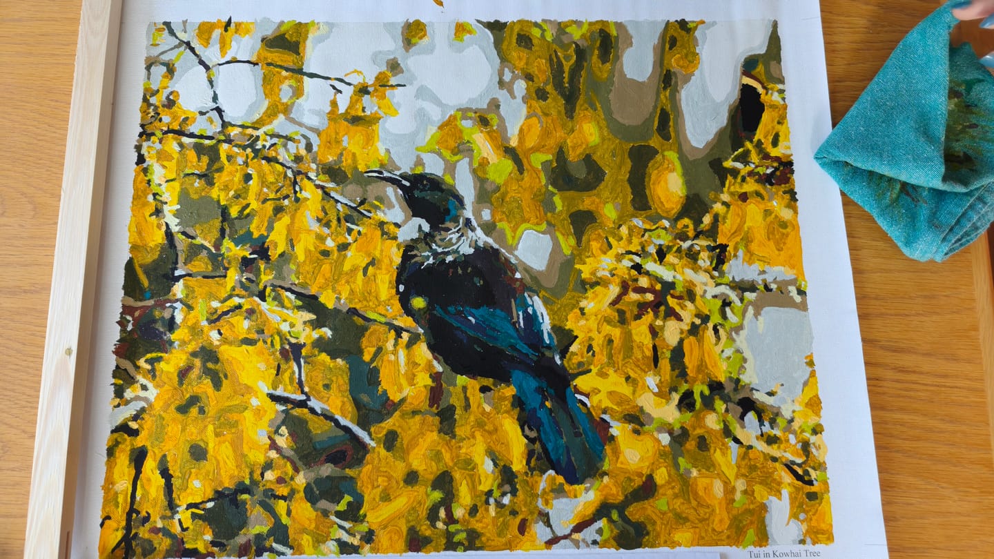 Customer photo review of Tui in Kowhai Tree